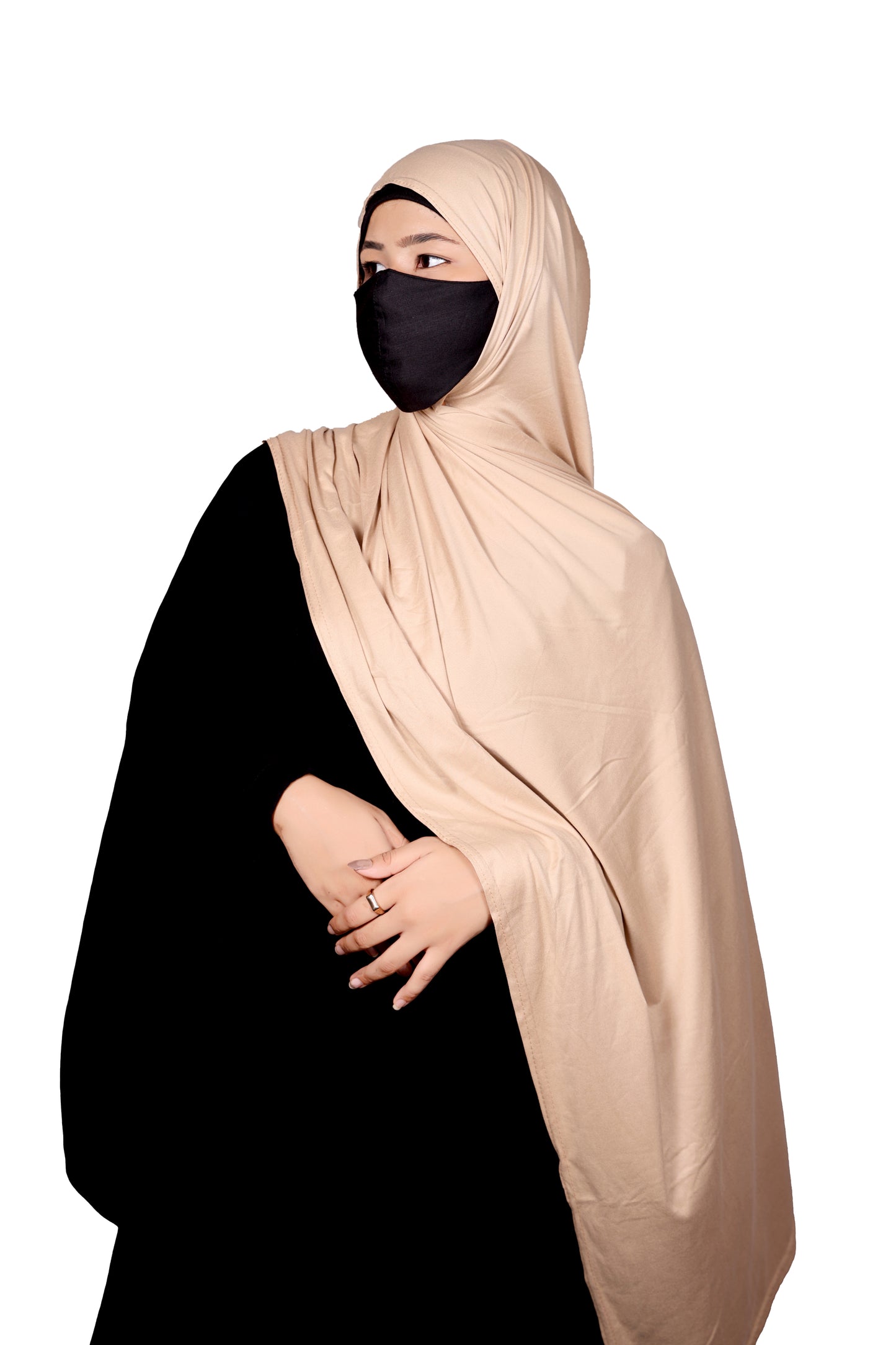 Premium Jersey Hijab - Almond Mist