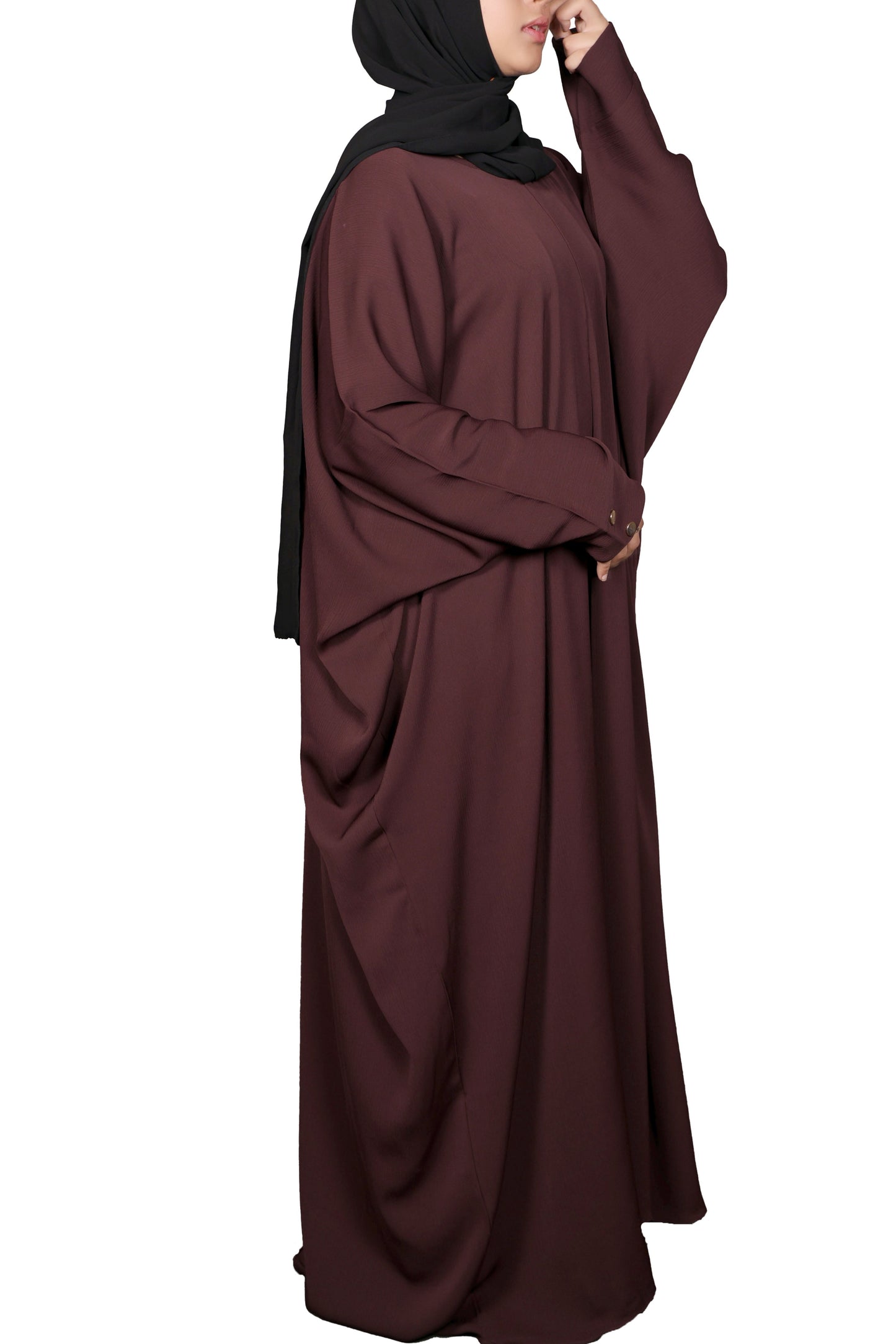 Serene Kaftan Abaya - Brown