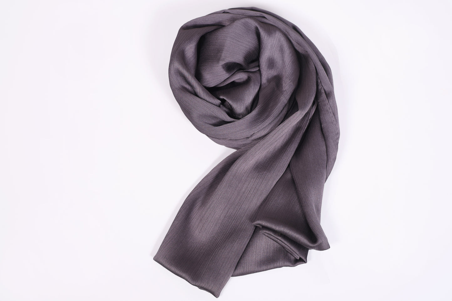 Luxe Muna Satin Hijabs- Steel