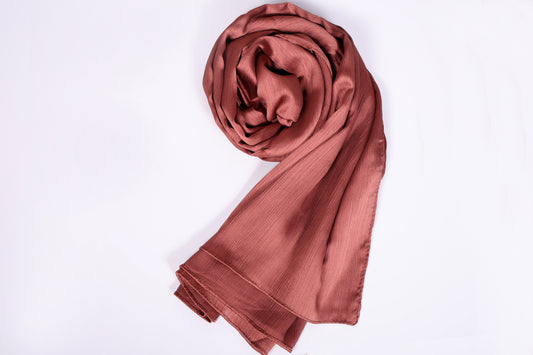 Luxe Muna Satin Hijabs - Mocha