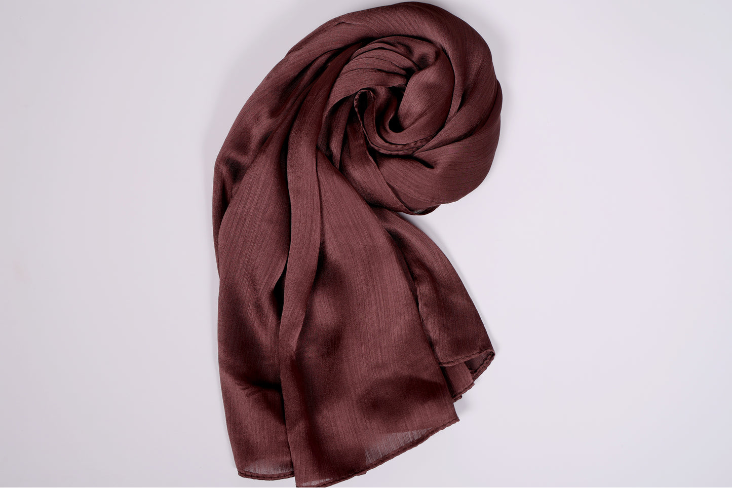 Luxe Muna Satin Hijabs- Brunette