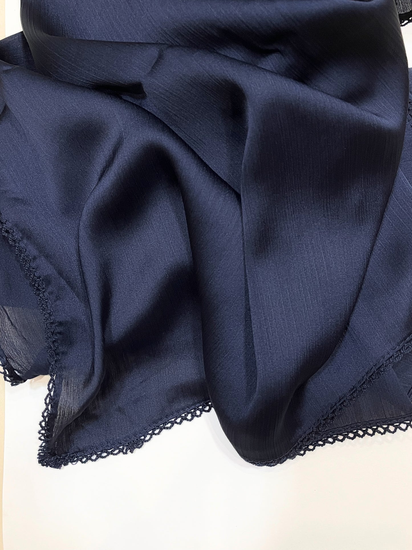 Luxe Crochet Muna Satin Hijabs - Space