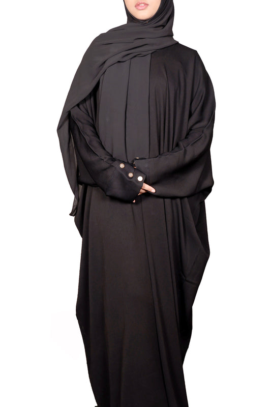 Serene Kaftan Abaya - Black