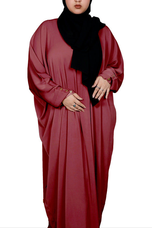 Serene Kaftan Abaya - Pink