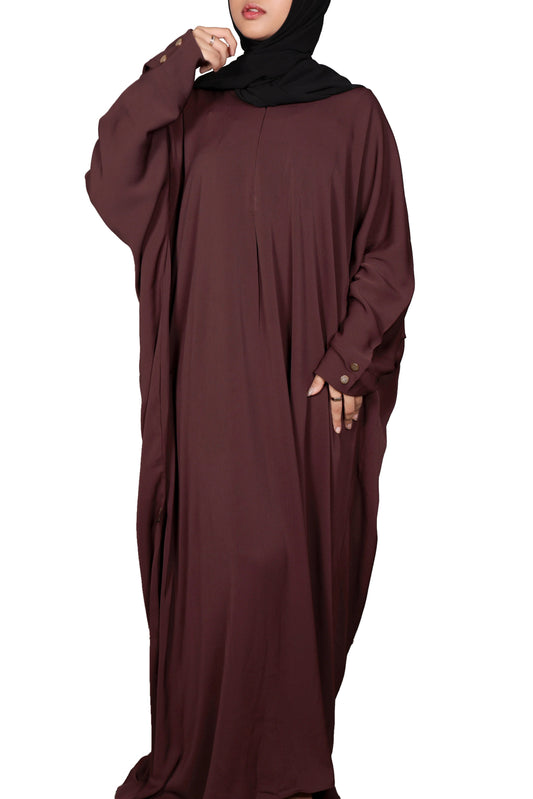 Serene Kaftan Abaya - Brown