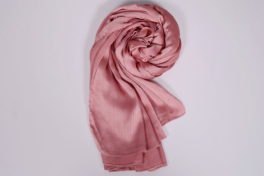 Luxe Muna Satin Hijabs - Punch