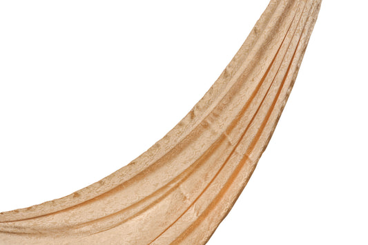 Self-Print Satin Hijab - Golden Dune