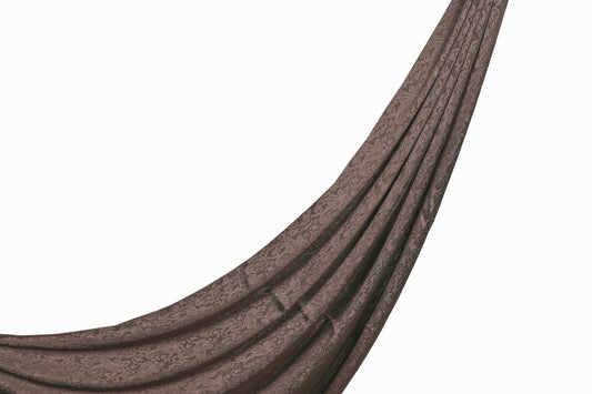 Self-Print Satin Hijab - Cocoa Bark