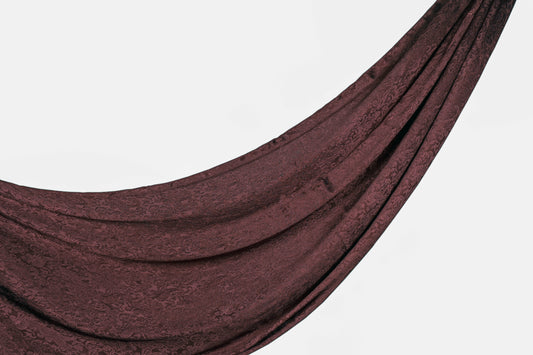 Self-Print Satin Hijab - Cinnamon Spice