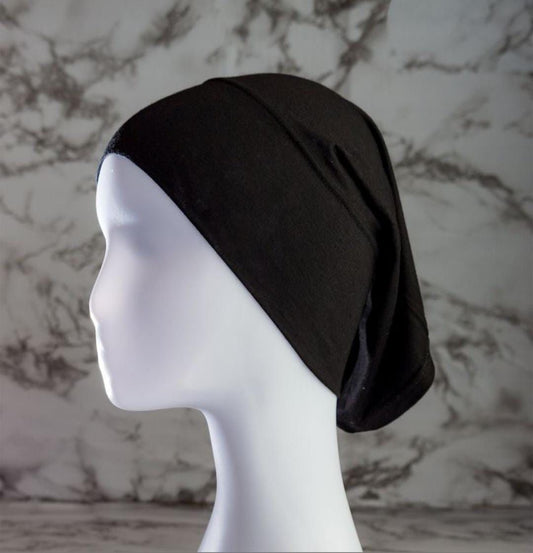 Premium Tube Hijab Caps - Black